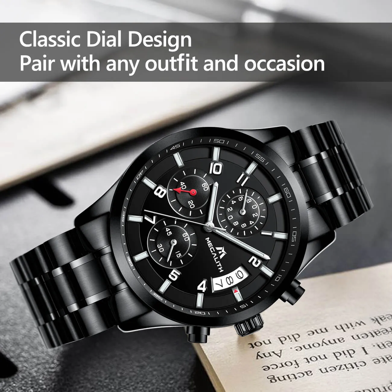 0034M | Quartz Men Watch | Stainless Steel Band