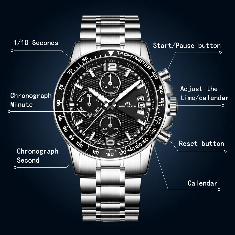 0089M | Quartz Men Watch | Stainless Steel Band