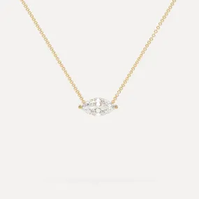 1 carat Marquise Floating Diamond Necklace