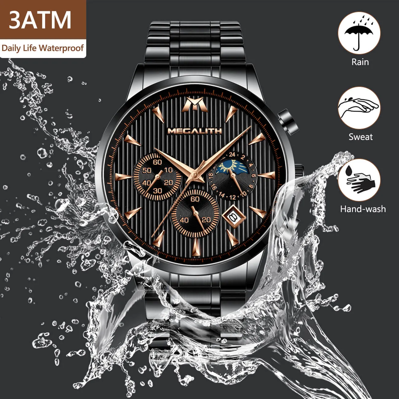 8026M | Quartz Men Watch | Stainless Steel Band