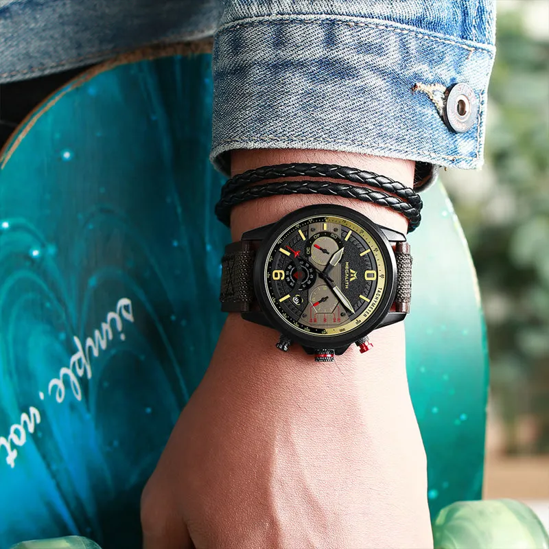 8083M | Quartz Men Watch | Leather Band