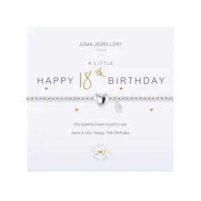 A Little 'Happy 18th Birthday' Bracelet | Silver Plated