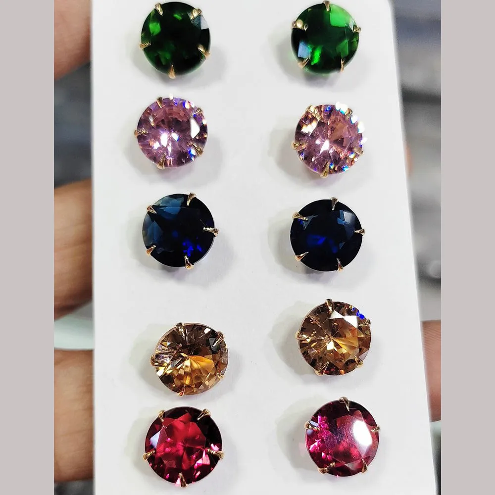 Aamrapali Crystal Stone Stud Earrings