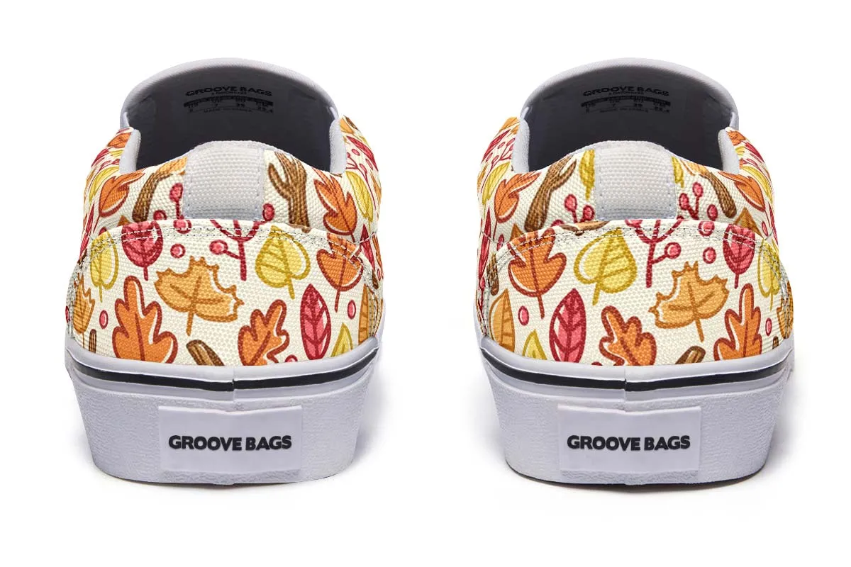 Adorable Autumn Pattern Slip-On Shoes