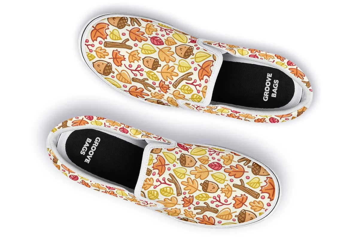 Adorable Autumn Pattern Slip-On Shoes