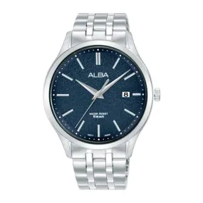 Alba Quartz Blue Patterned Dial Men's Watch| AS9R33