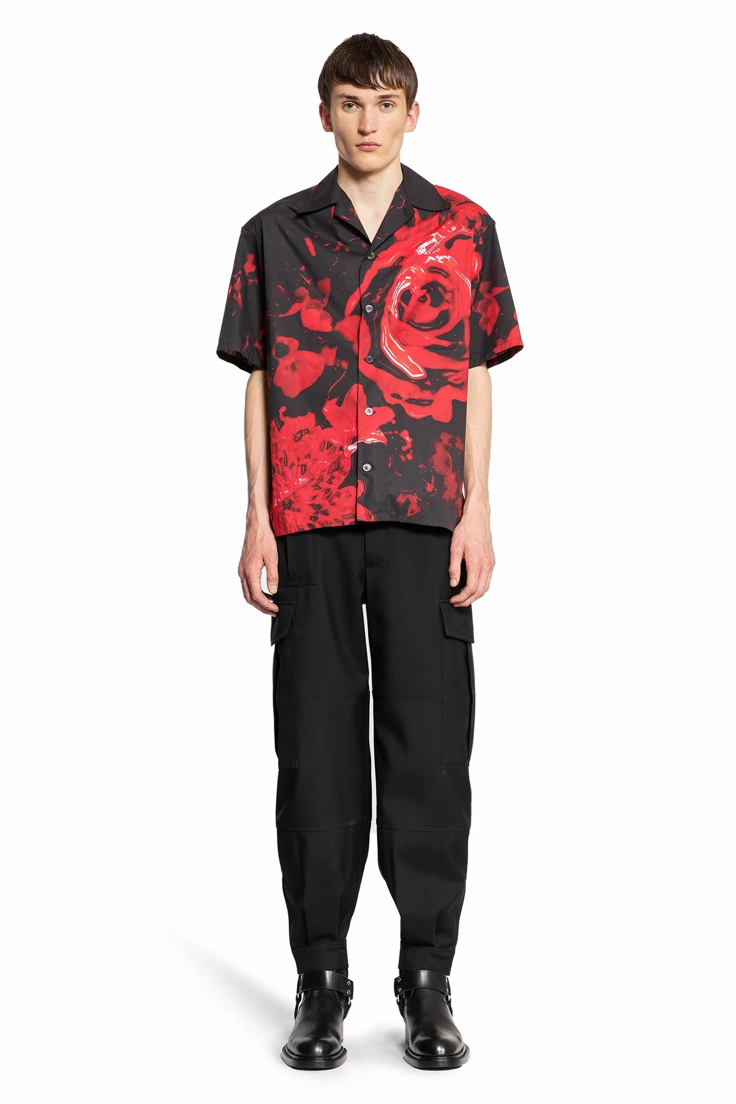 ALEXANDER MCQUEEN MAN BLACK SHIRTS