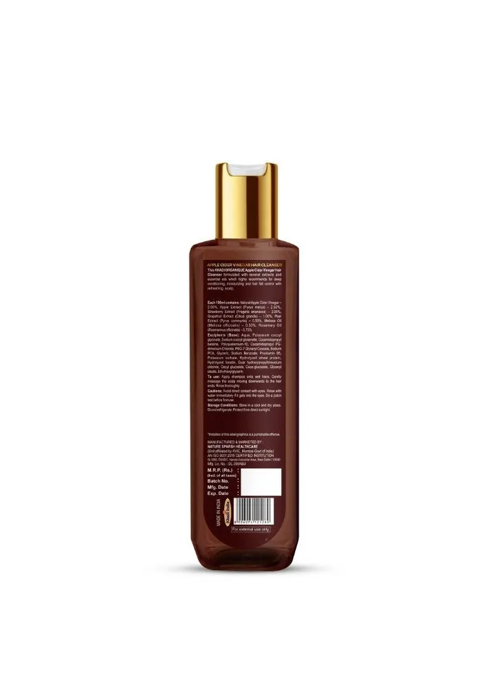 Apple Cider Vinegar Hair Cleanser - Khadi Organique