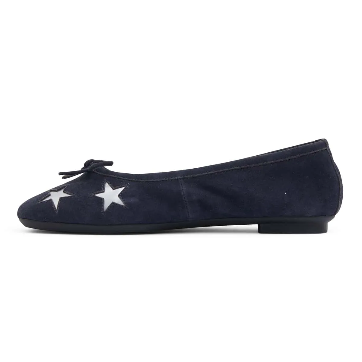 Astral Flat in Navy Suede