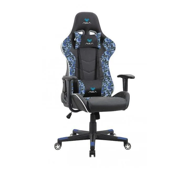 AULA F1007 Gaming Chair (Blue Camouflage)