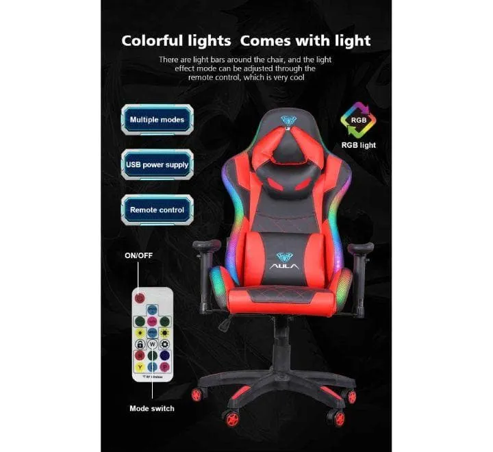 AULA F8041 RGB Gaming Chair (Blue)