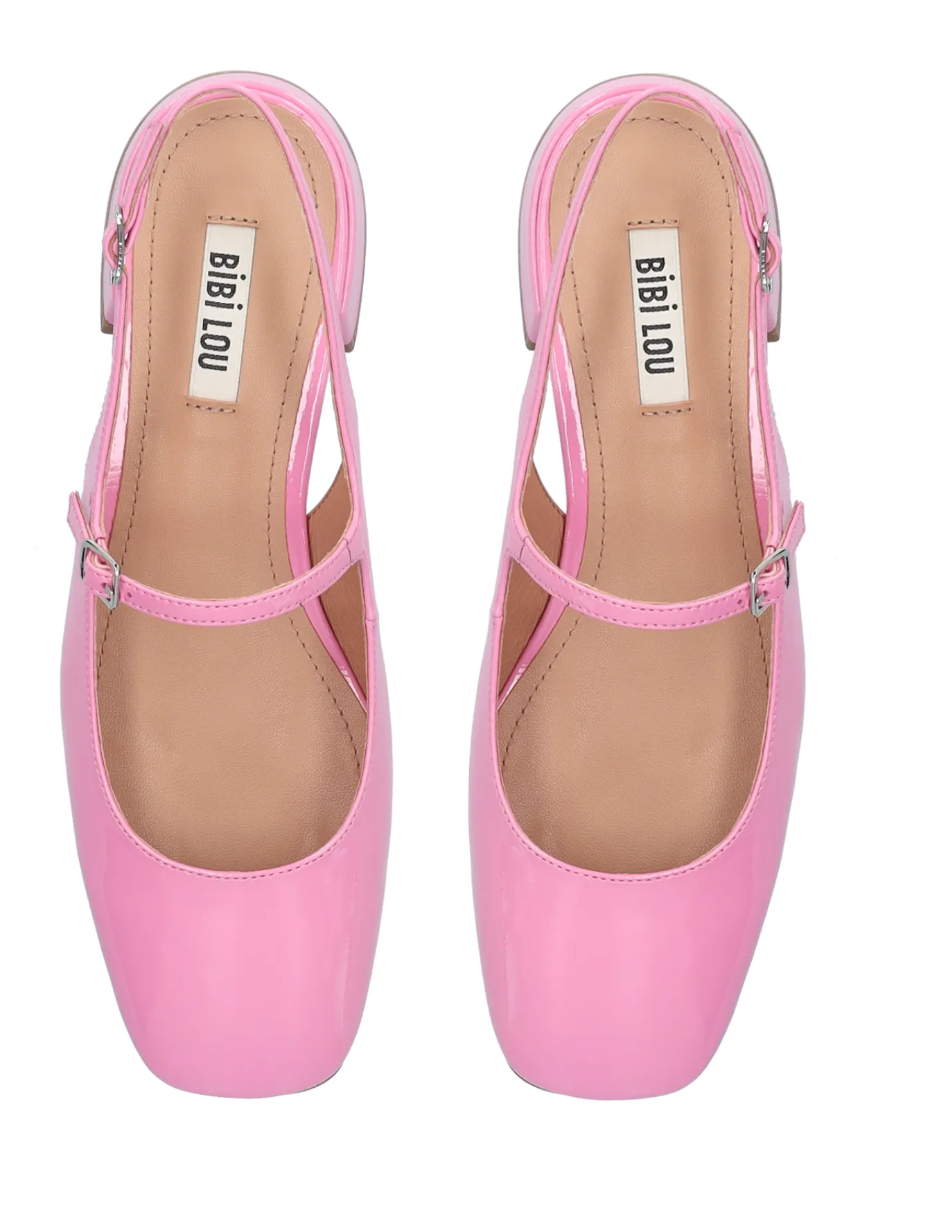 Bibi Lou Ava Pink Mary Jane Ballet Flats