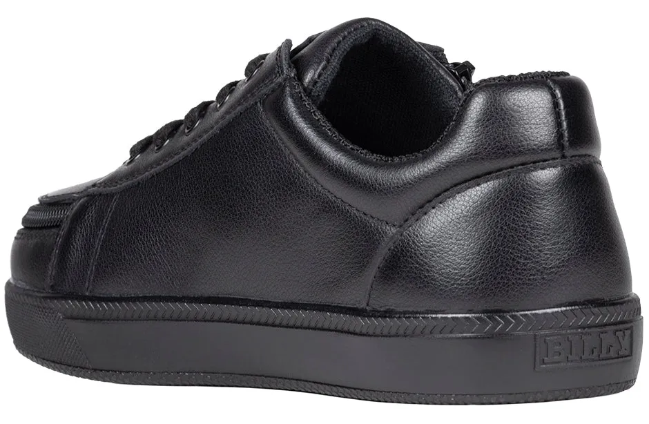 Black to the Floor Leather BILLY Classic D|R II Low Tops