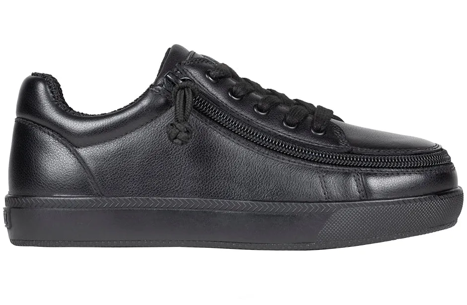 Black to the Floor Leather BILLY Classic D|R II Low Tops