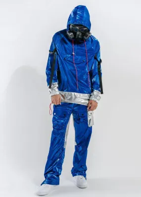 Blank State Men's Radiation Anorak in Metallic Blue