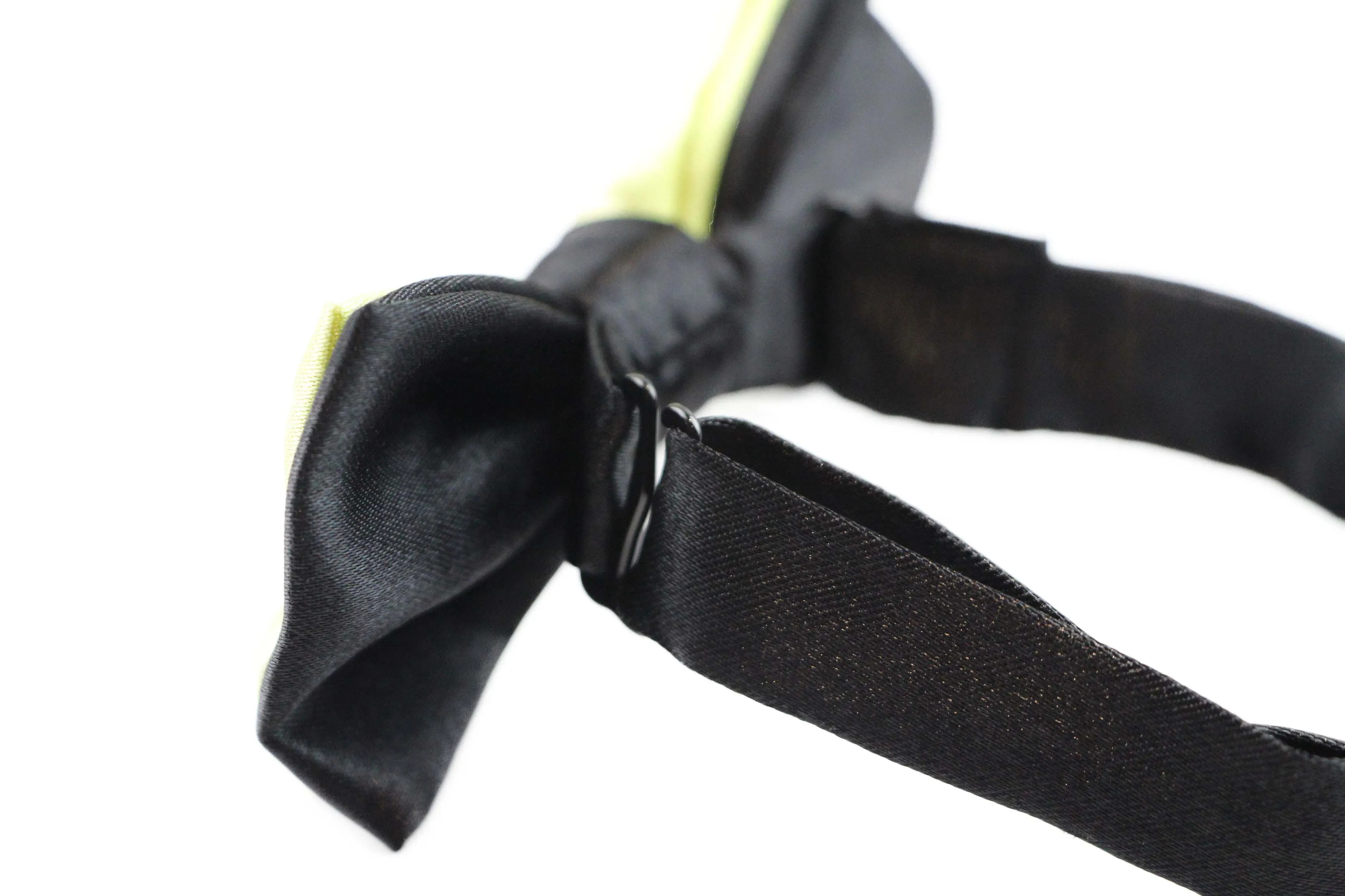 Boys Lime Two Tone Layer Bow Tie