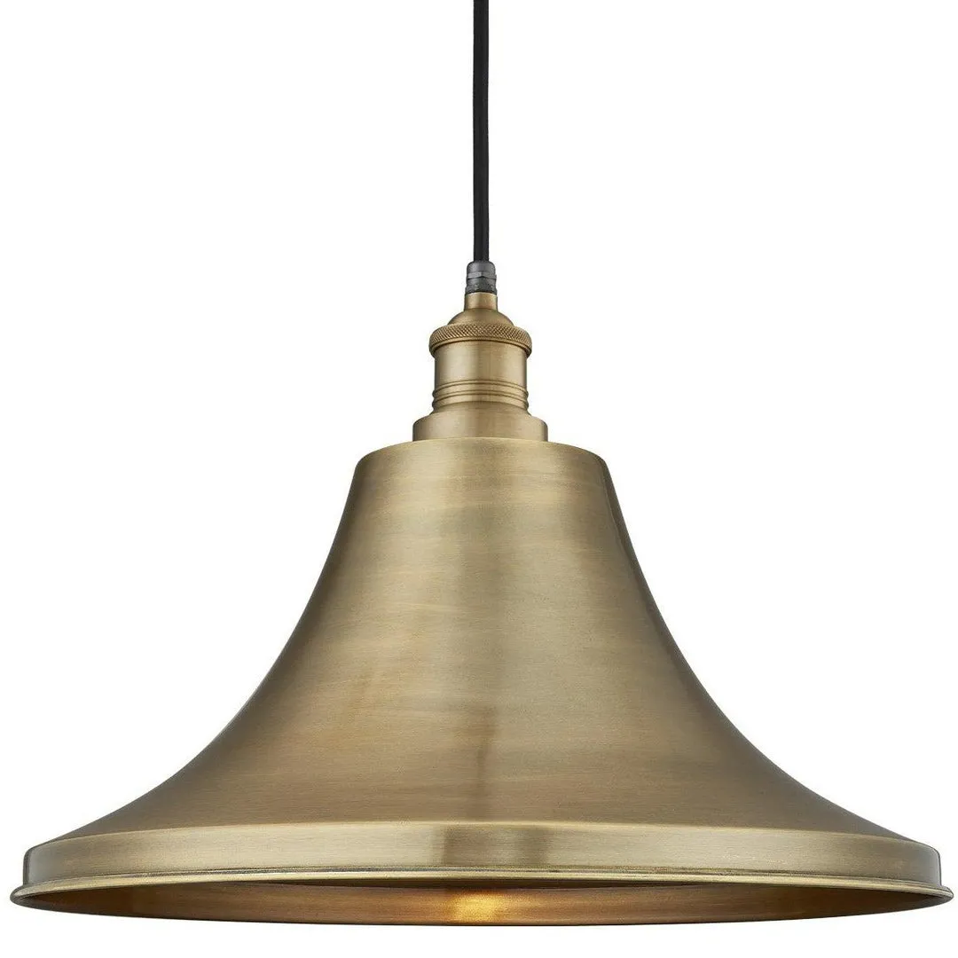 Brass Brooklyn Outdoor & Bathroom Giant Bell Pendant - Industville