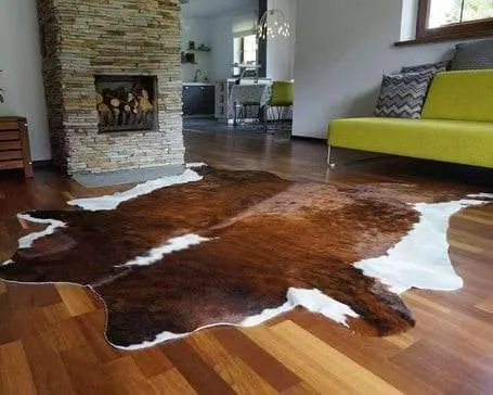 Brindle White Backbone Cowhide Rugs