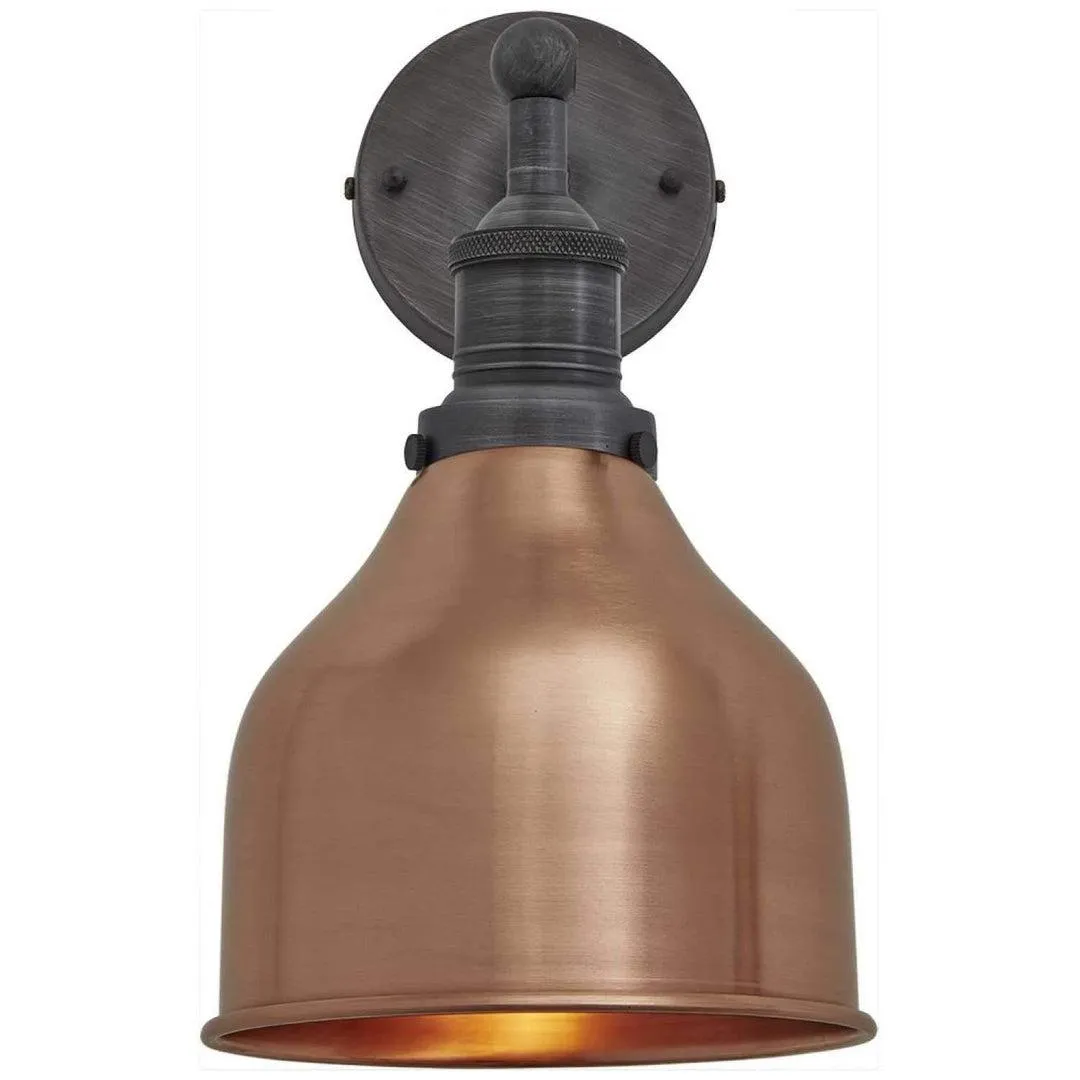 Brooklyn Cone Sconce Wall Light - Copper - 7 inch - Industville