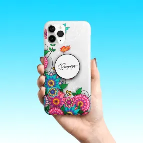 Butterfly Floral Slim Phone Case Cover For Oppo