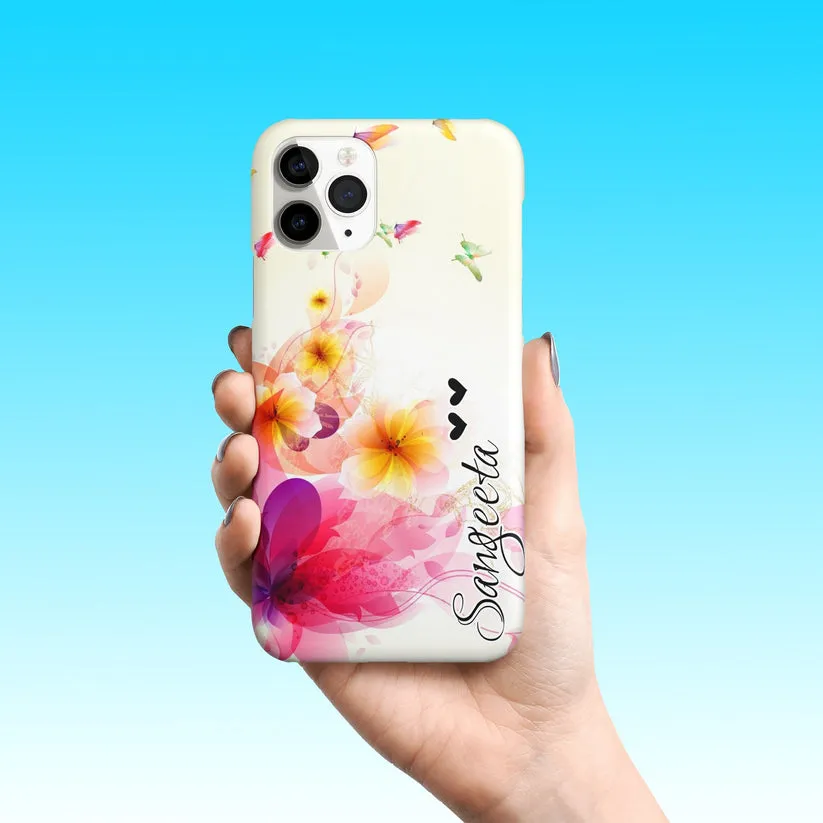 Butterfly Floral Slim Phone Case Cover For Vivo