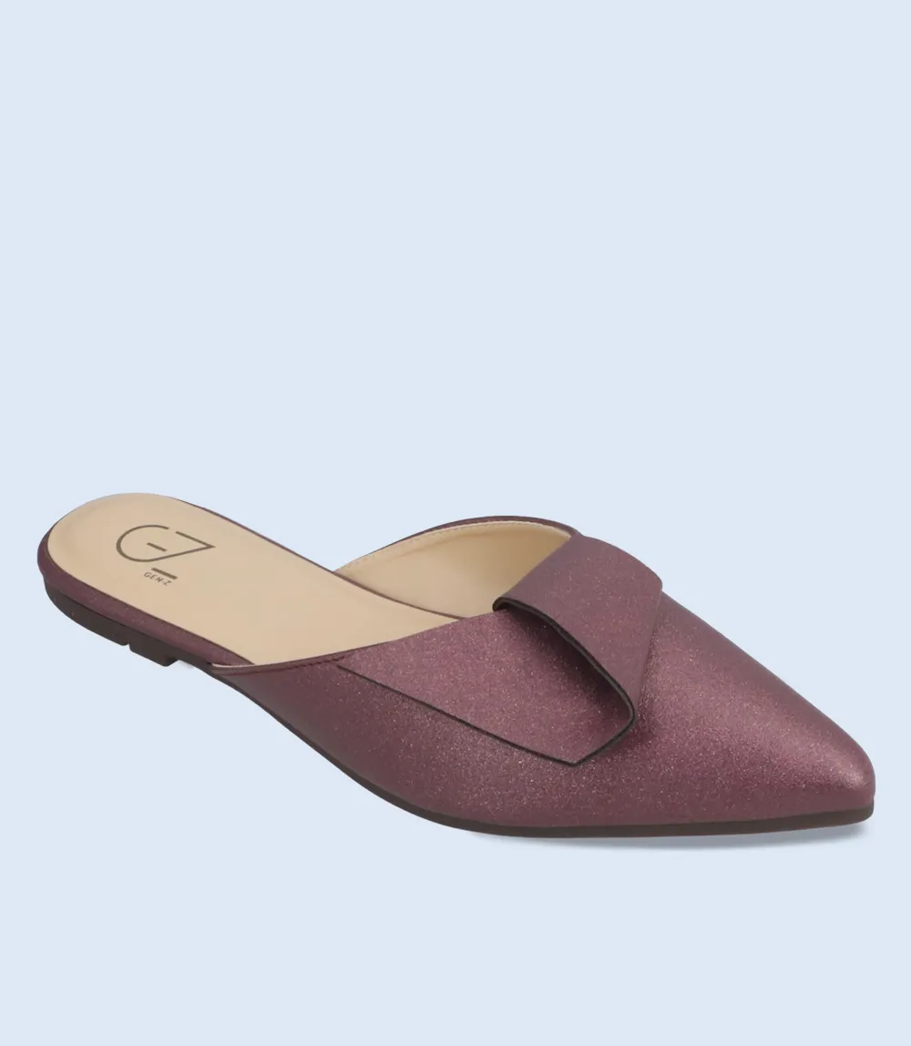 BW10055-Plum-Women Mule