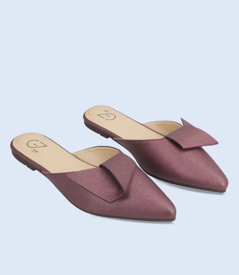 BW10055-Plum-Women Mule