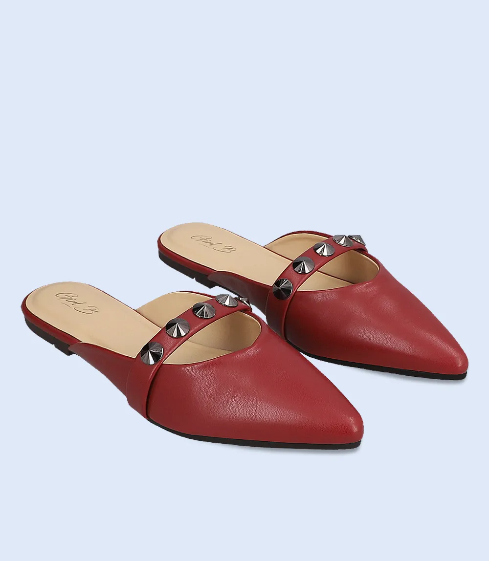 BW10066-MAROON-Women Mule