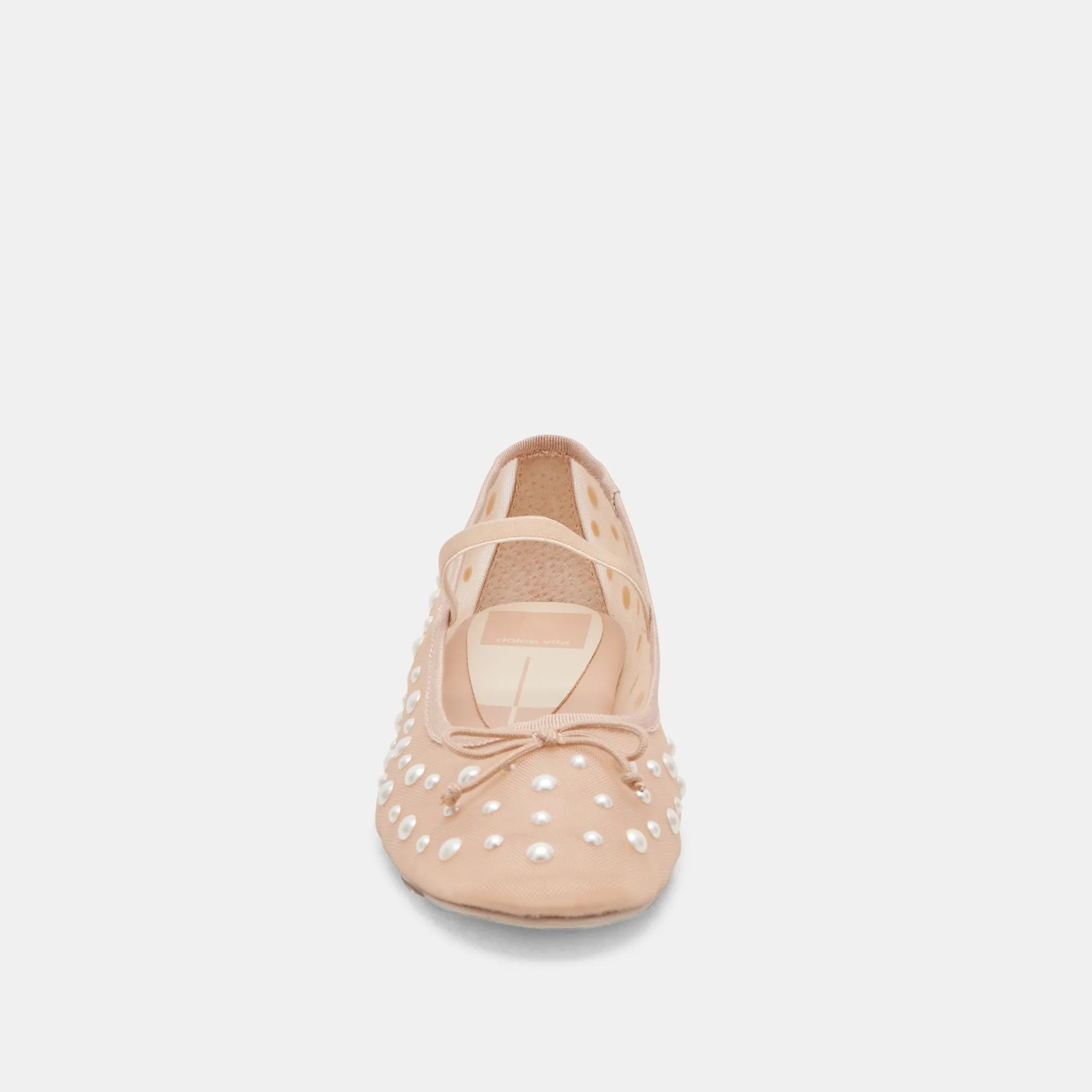 CADEL PEARL BALLET FLATS BLUSH MESH