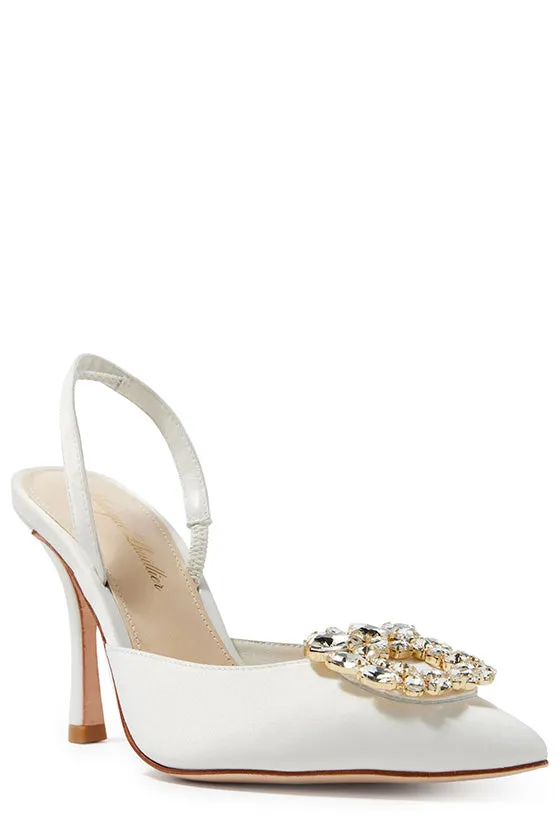 Carrie Satin Slingback