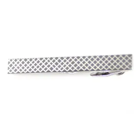 Claremont Silver Checkered Tie Bar