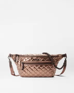 Copper Metallic Lacquer Crosby Crossbody Sling Bag