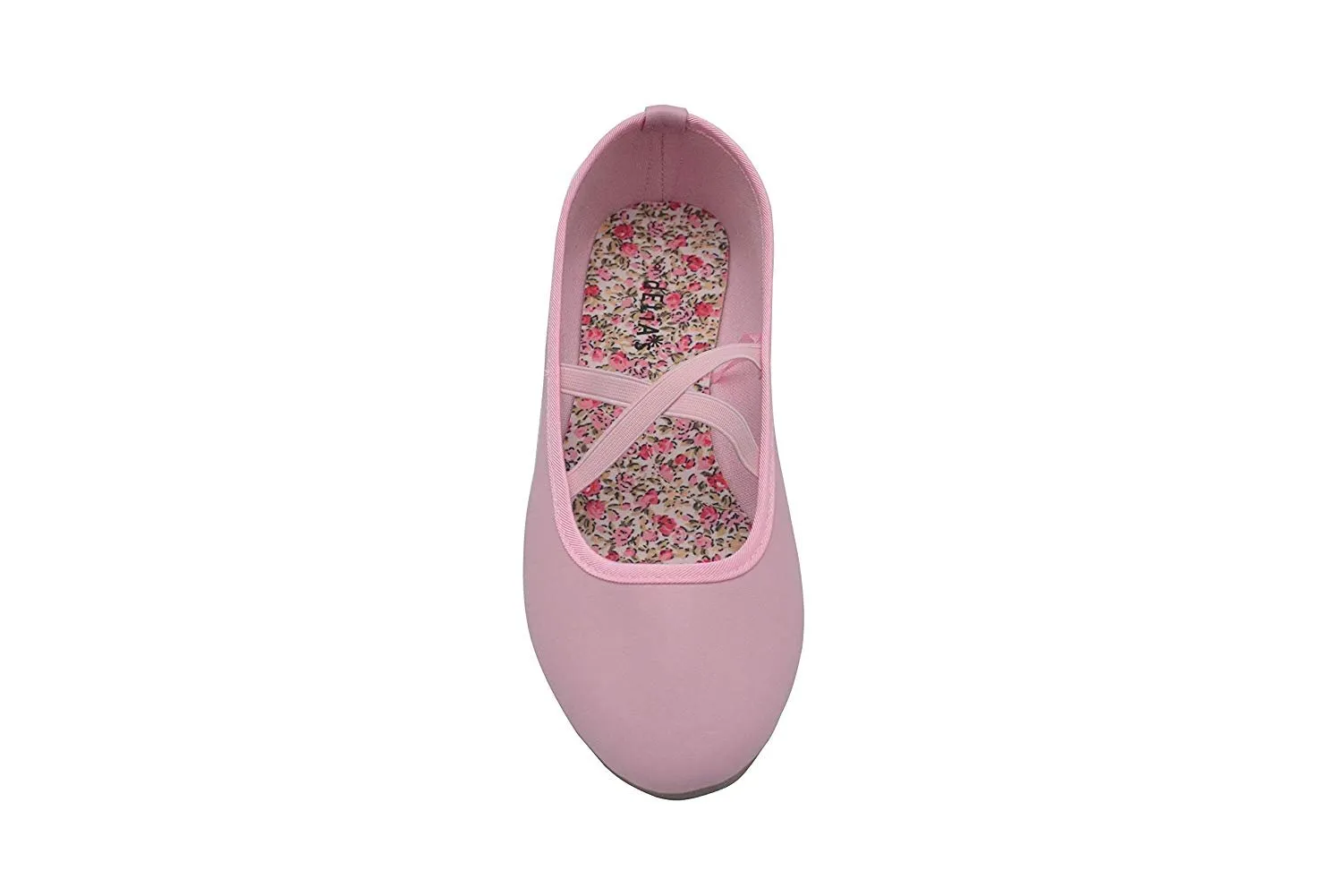 dELiAs Ladies Ballet Flats Slip On Shoes with Elastic Straps