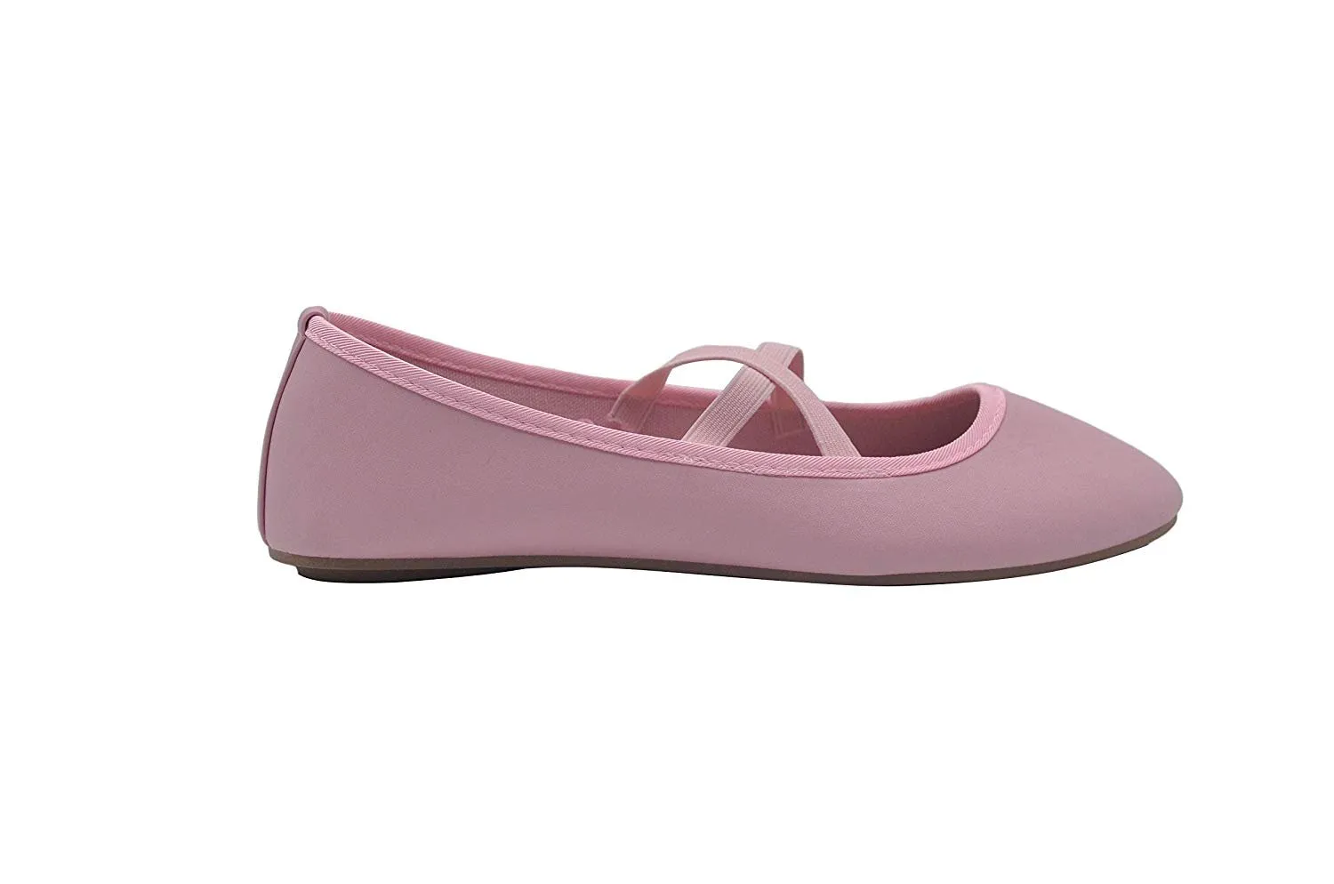 dELiAs Ladies Ballet Flats Slip On Shoes with Elastic Straps