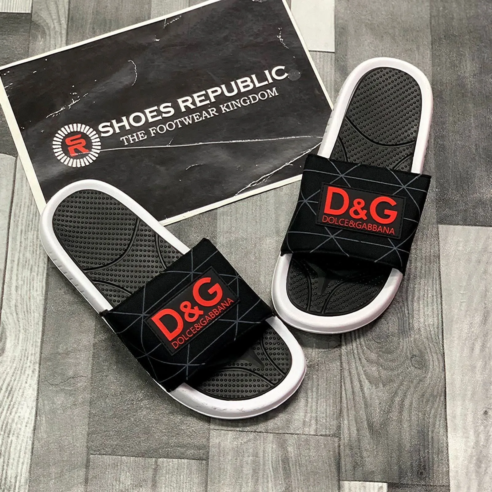 Dolce & Gabbana DG Slide - Black Red