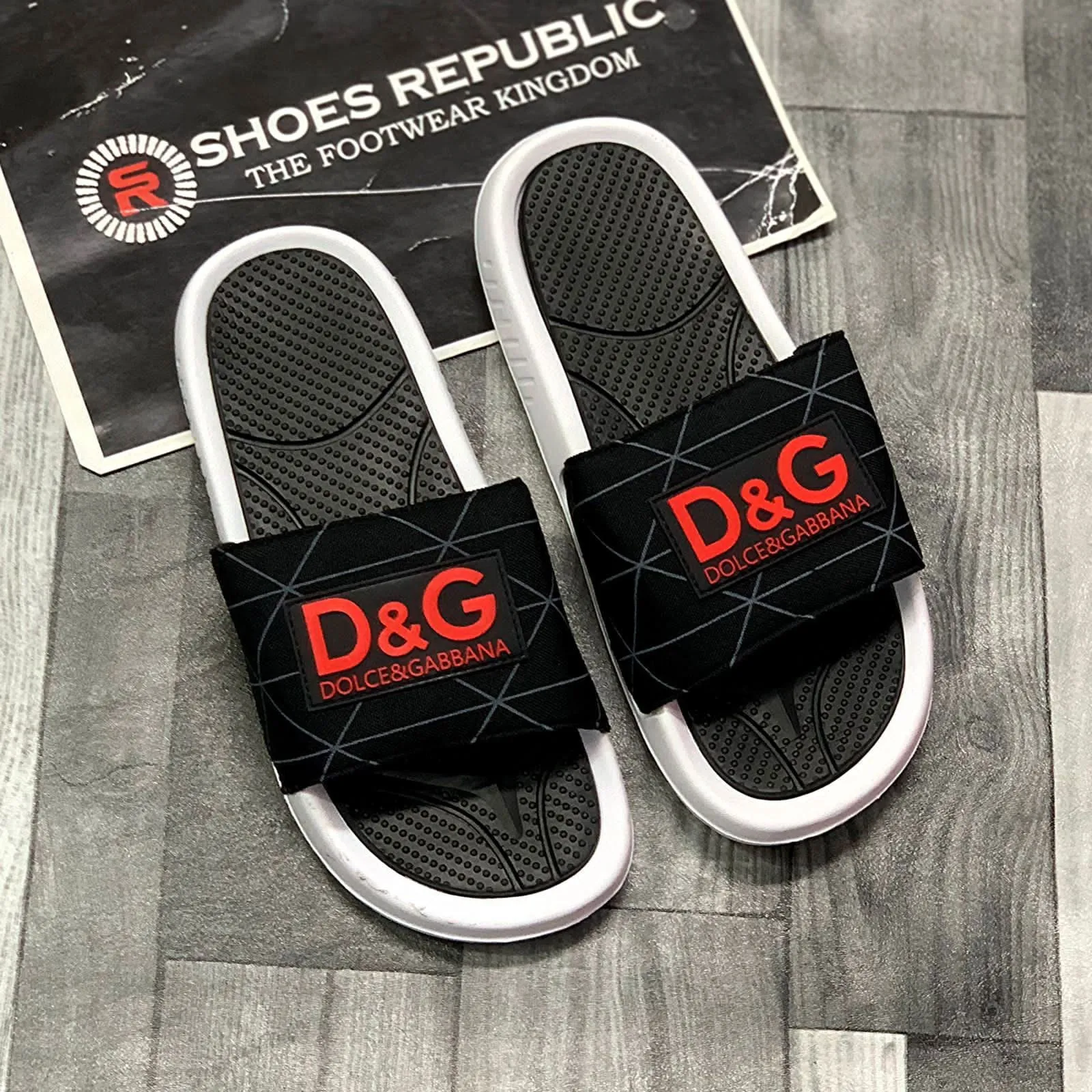 Dolce & Gabbana DG Slide - Black Red