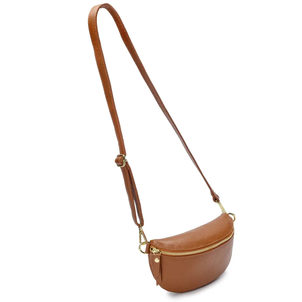 Elie Beaumont Tan Leather Sling Bag