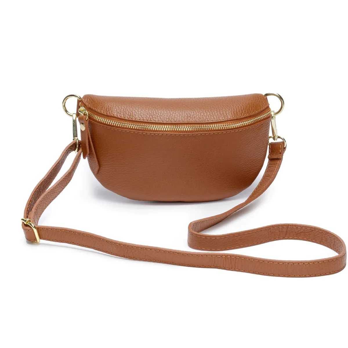 Elie Beaumont Tan Leather Sling Bag