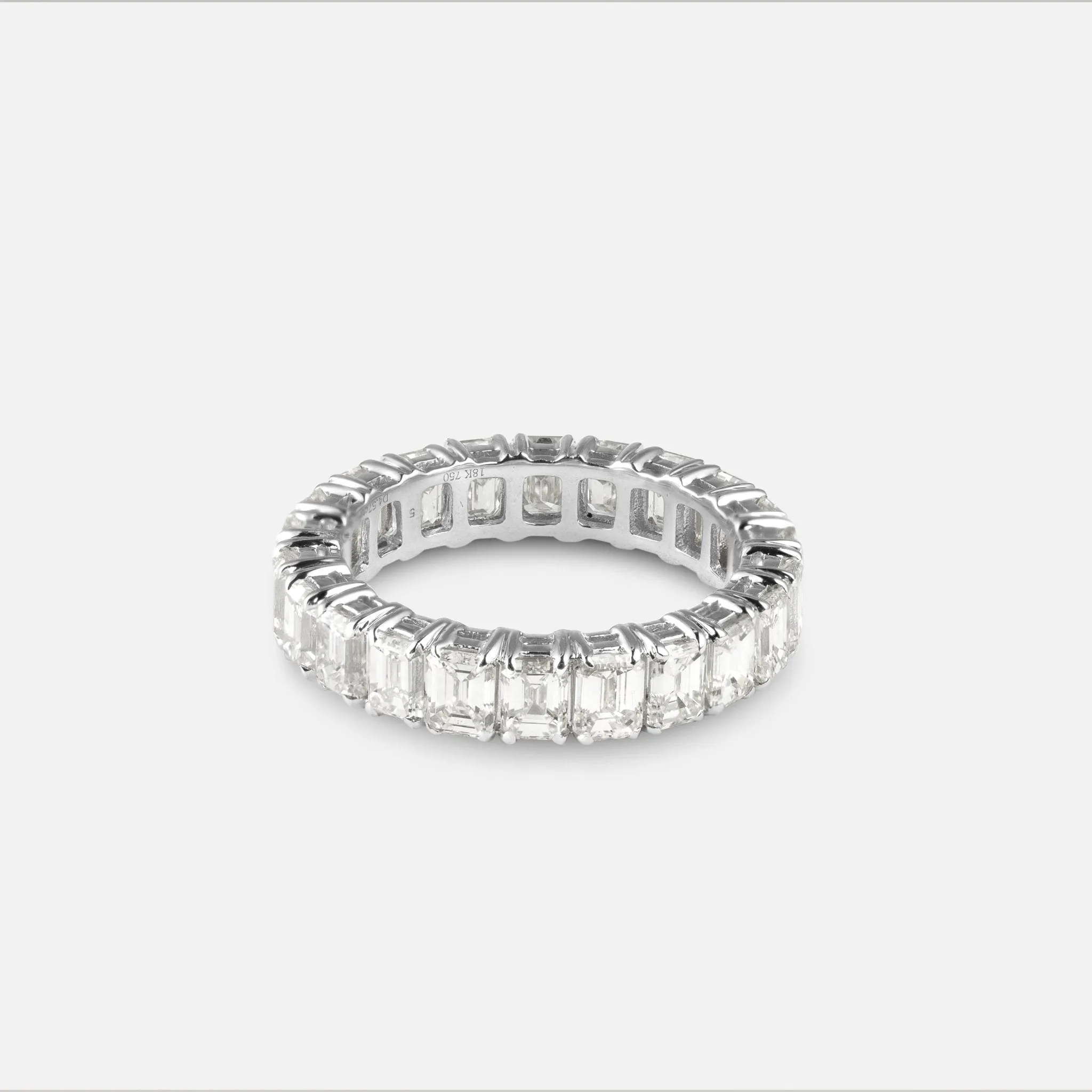 Emerald Cut Diamond Eternity Band, 0.20 CT Each