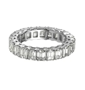 Emerald Cut Diamond Eternity Band, 0.20 CT Each