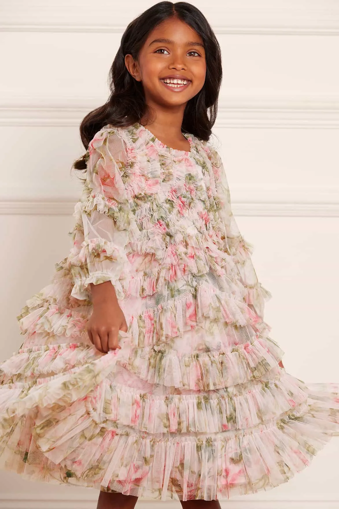 English Rose Ruffle Kids Dress