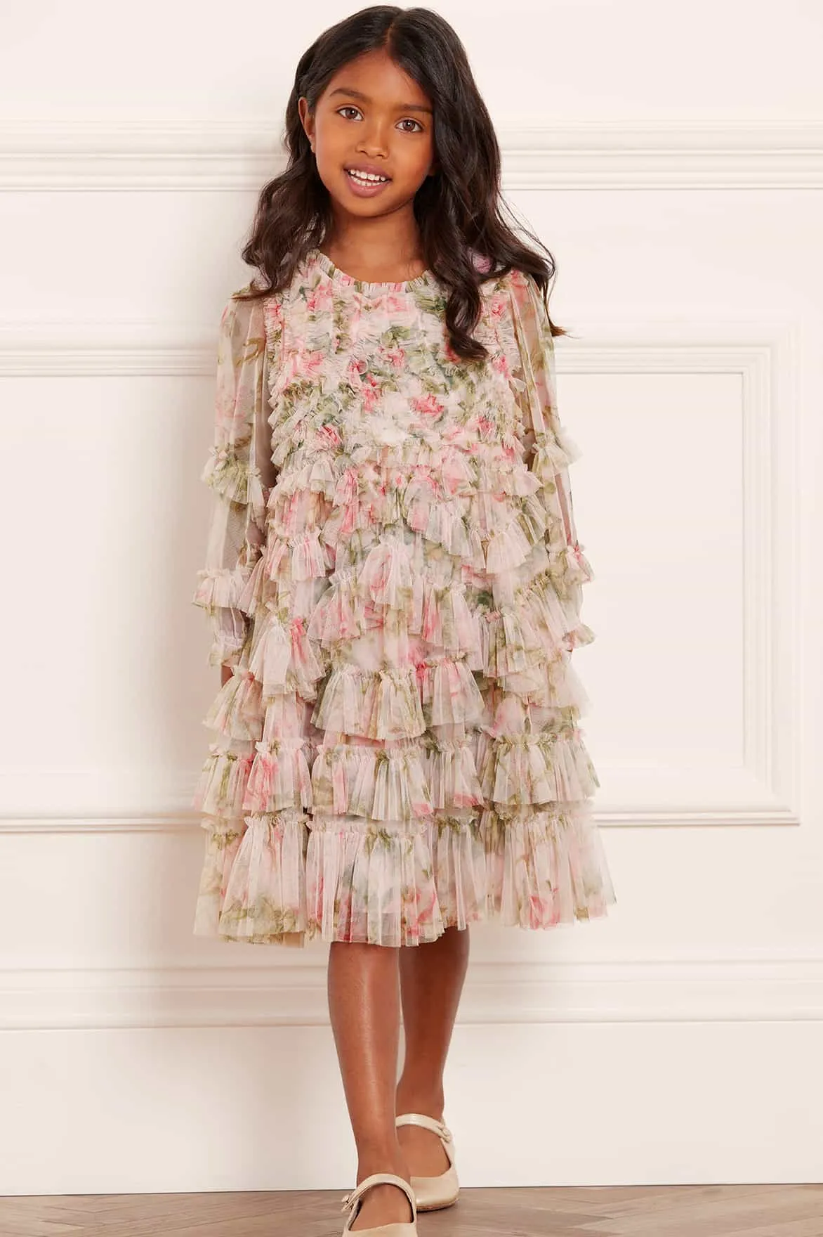 English Rose Ruffle Kids Dress