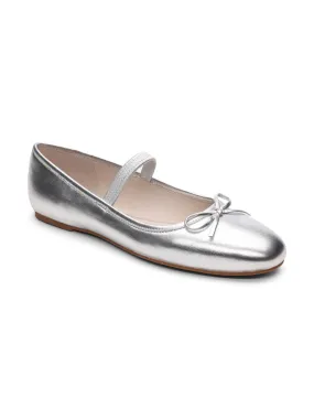 Facile Ballet Flat Silver