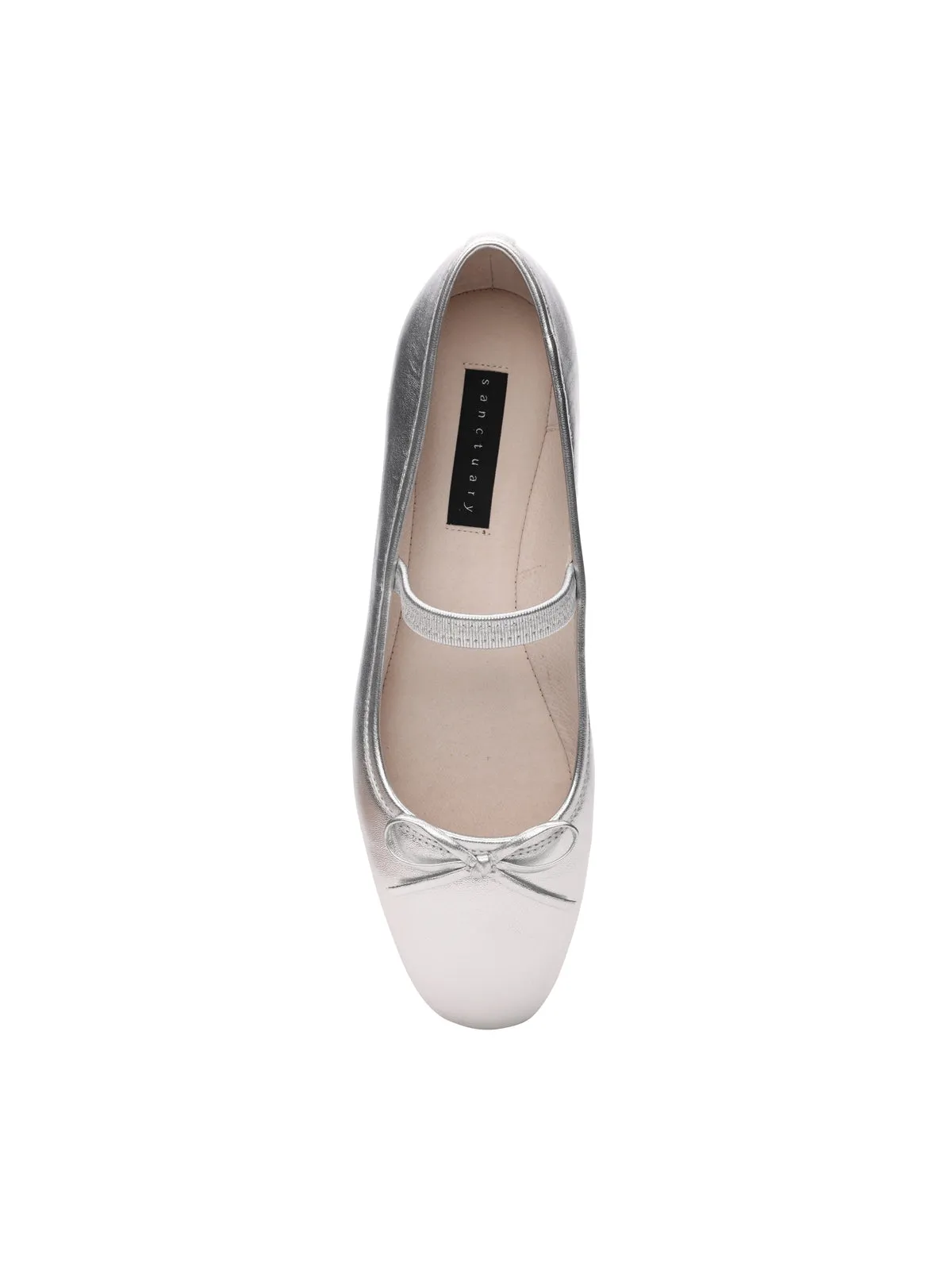 Facile Ballet Flat Silver