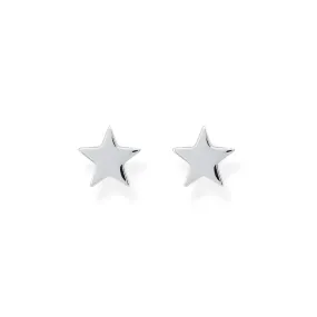 Floating Star Earrings - Sterling Silver