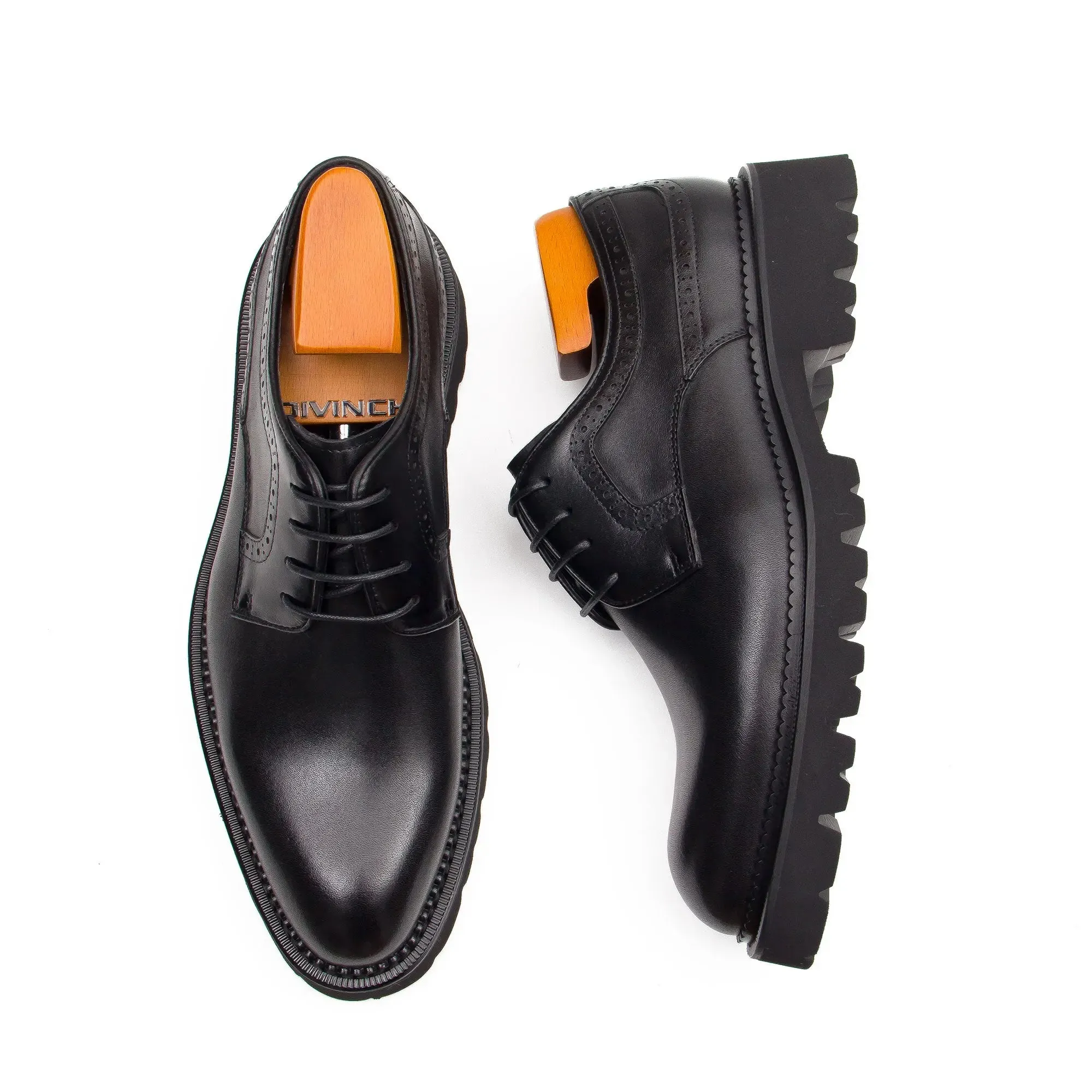 Formal Shoes For Men Thick-Soled Derby Shoes D96158