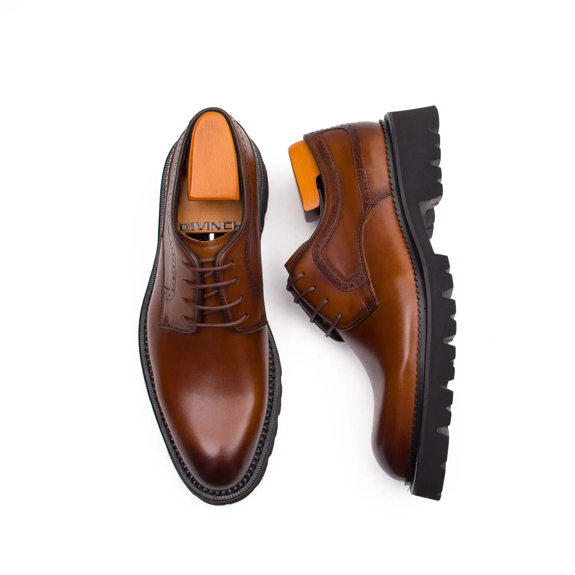 Formal Shoes For Men Thick-Soled Derby Shoes D96158