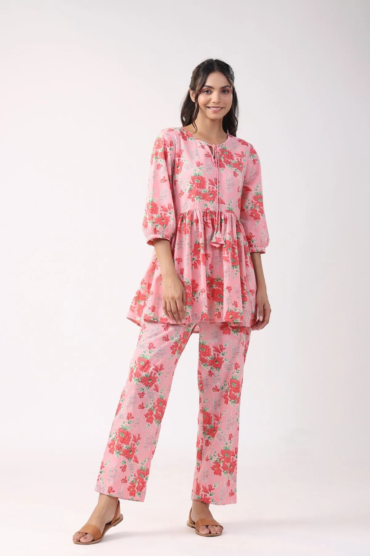 Garden Goddess Cotton Loungewear Set