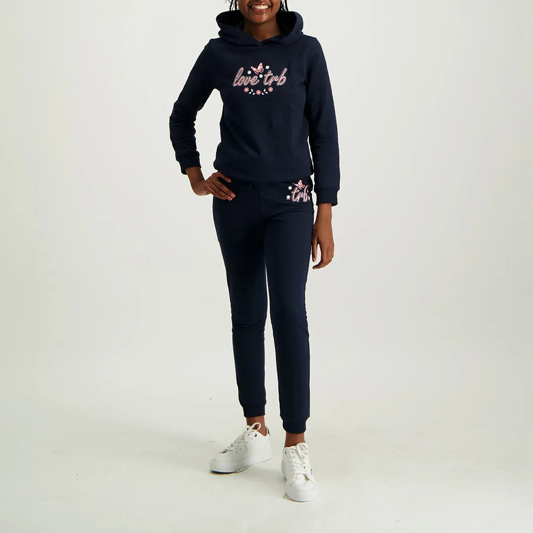 Girls Navy Jogger Pant