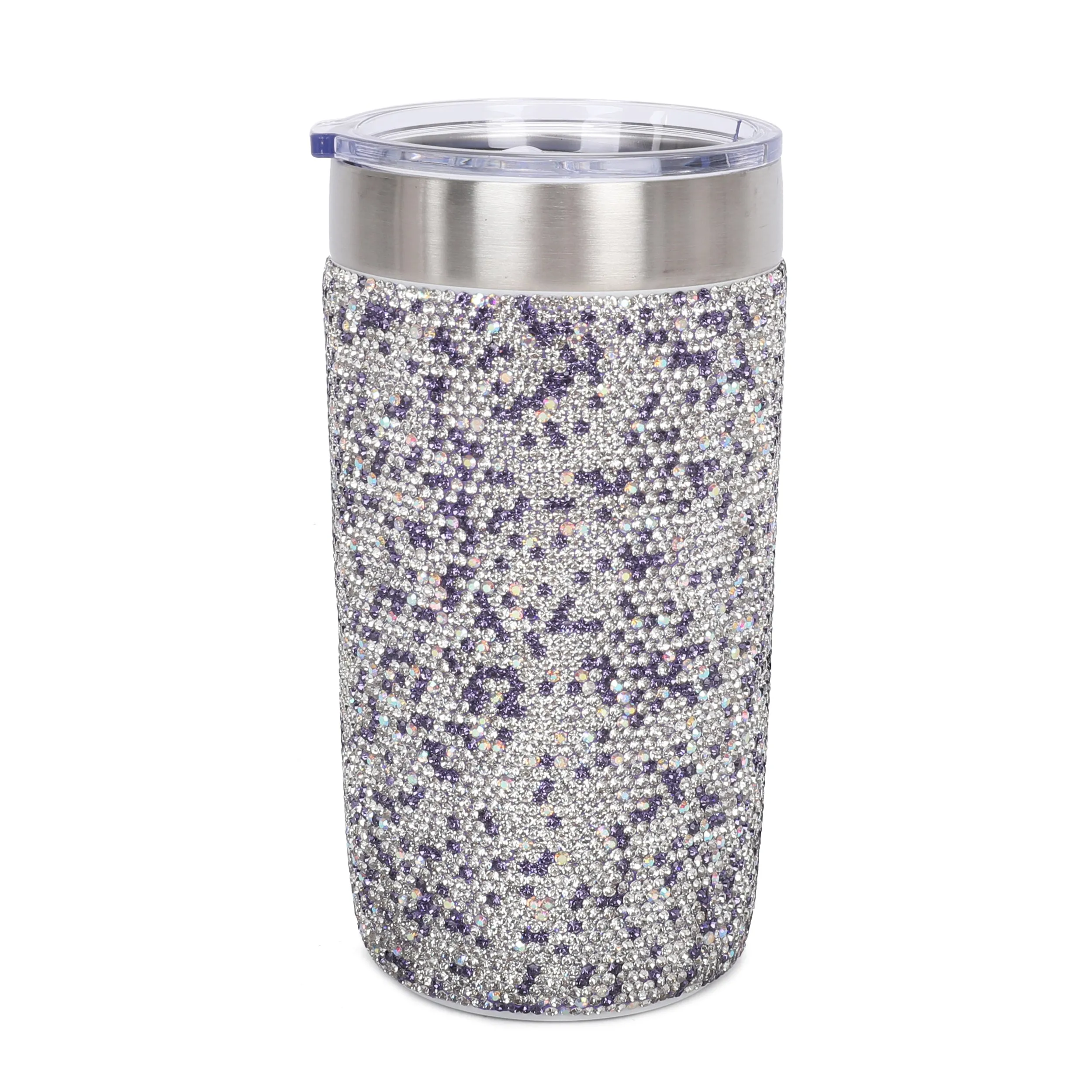 GLITZ & GLAM TRAVEL MUG: CRYSTAL FASHION DESSIGN THERMAL MUG